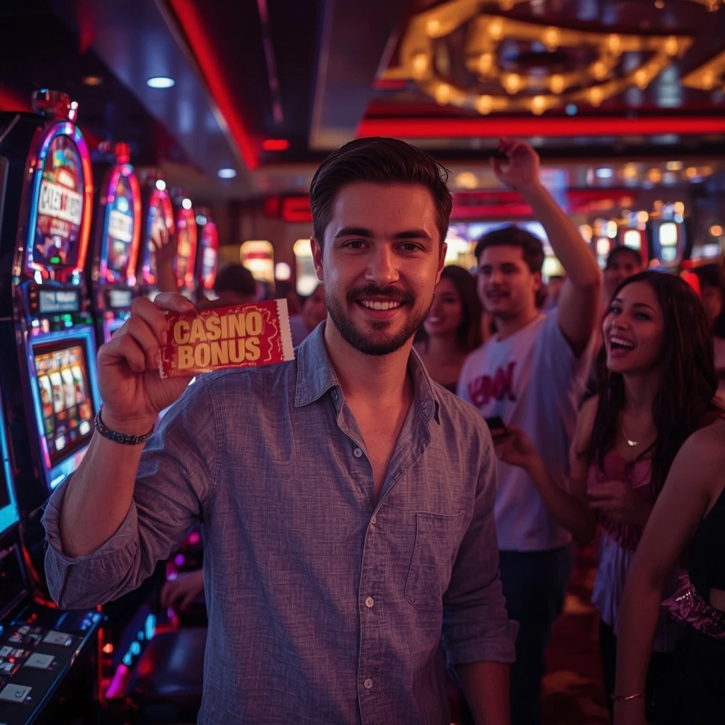 persona con un bono del casino LUCKY BIRD CASINO