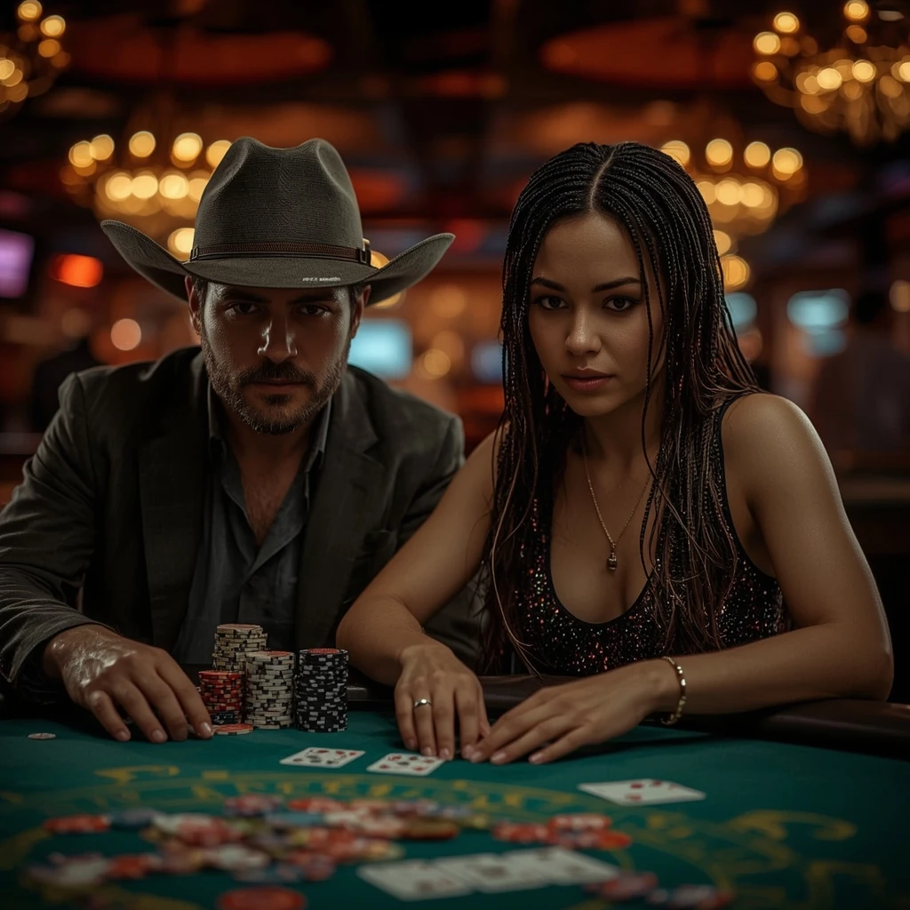 foto de dos jugadores de póker LUCKY BIRD CASINO
